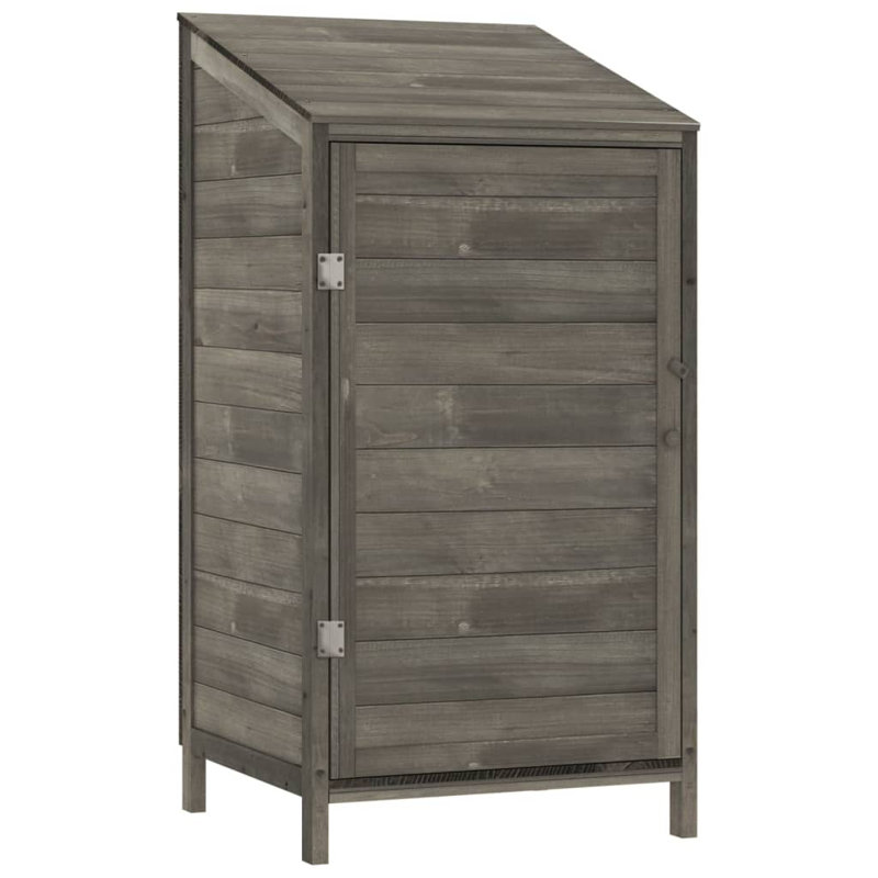 1.81 ft. W x 1.71 ft. D Solid Wood Lean-To Tool Shed, Anthracite