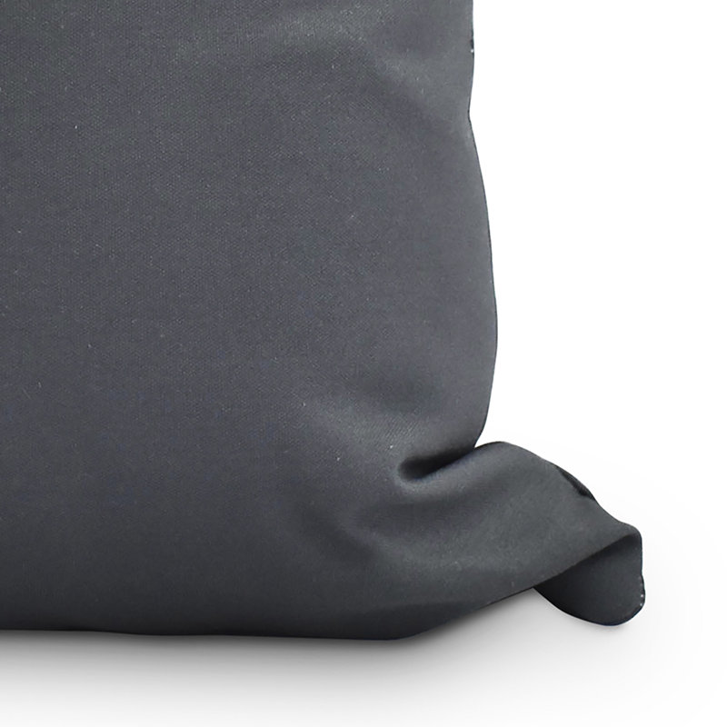 Housse et insert de coussin décoratif Winter Station, 26 po x 26 po, Noir