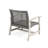 Daphne 27.79 Inches Deep Outdoor Chair - And Wood Combination Modern Patio Seating & In Black