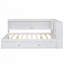 Lit de jour double avec tablettes de rangement, USB, DEL et lit gigogne-1754792208