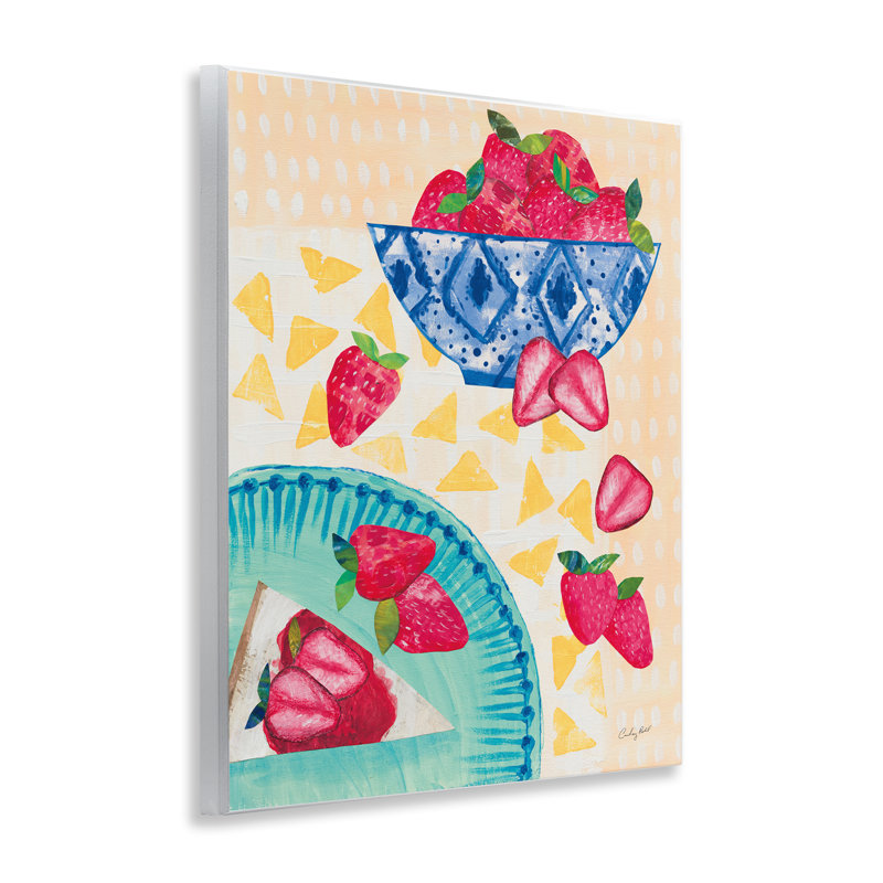 «Strawberry Dessert», art mural sur table par Courtney Prahl
