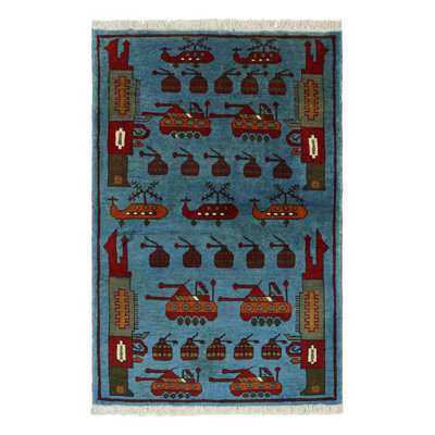 One-of-a-Kind 2'8"X4'0" Hand Knotted Area Rug