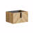30" Wall-Mounted Floating Single Bathroom Vanity Set With Black Integrated Ceramic Sink And Chevron Wood Grain Cabinet-1673589193