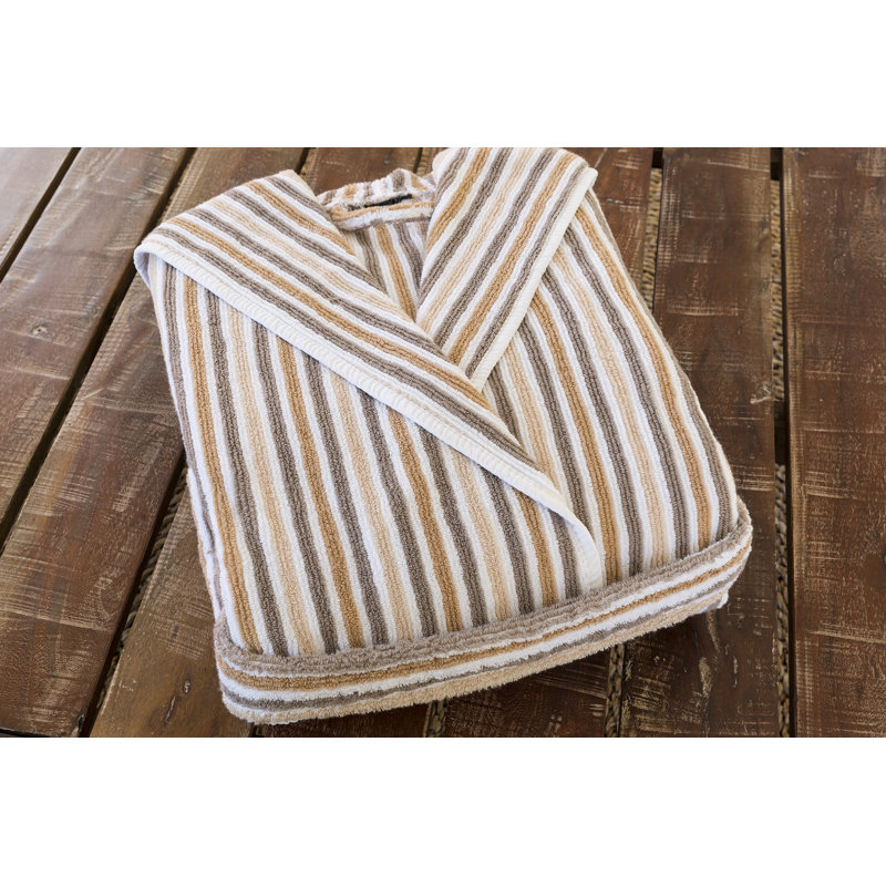 Nature 100% Cotton Unisex Bathrobe with Hood, S