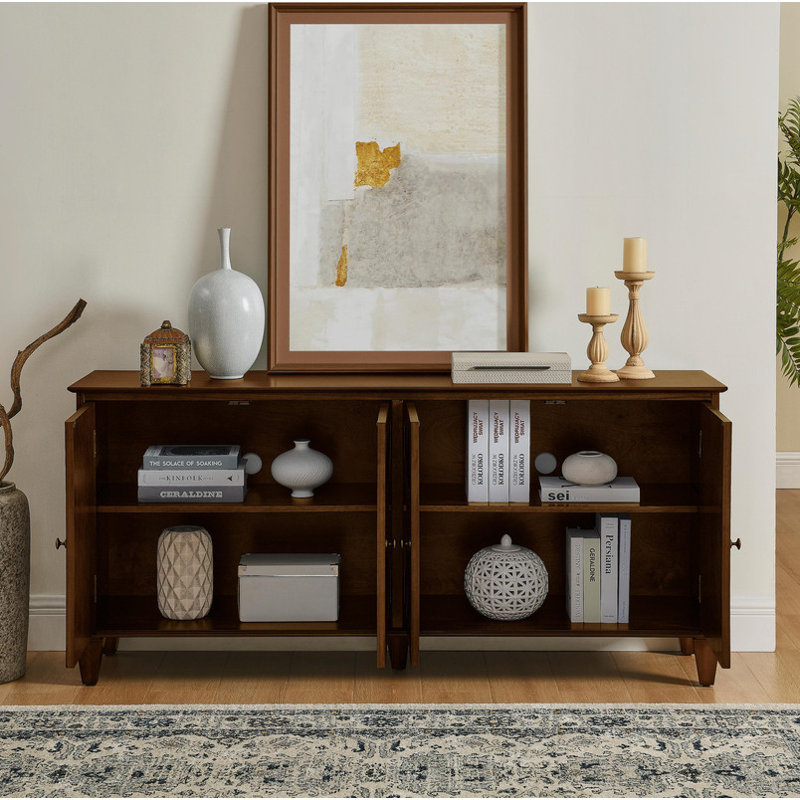 Buffet 65,5 po Mid Century Modern Buffet, Brun