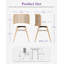 Chaise de salle à manger à dossier en rotin de 18,1 po de hauteur (ensemble de 2)-582906489-582906490-582906491