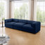 Canapé modulaire modulaire avec rangement, dossier cylindrique et accoudoirs, siège profond, confortable et durable pour le salon, canapé 4 places, bleu