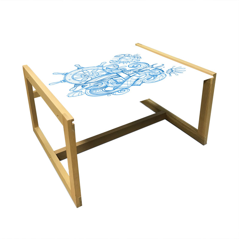 Isedore Sled Coffee Table, 62cm H x 74cm W x 40cm D