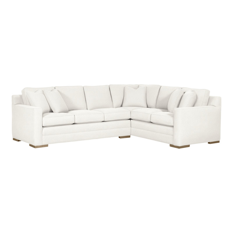 Summerton Upholstered L-Shaped Sectional Right Hand Facing, Kennelly Snow, Hampton