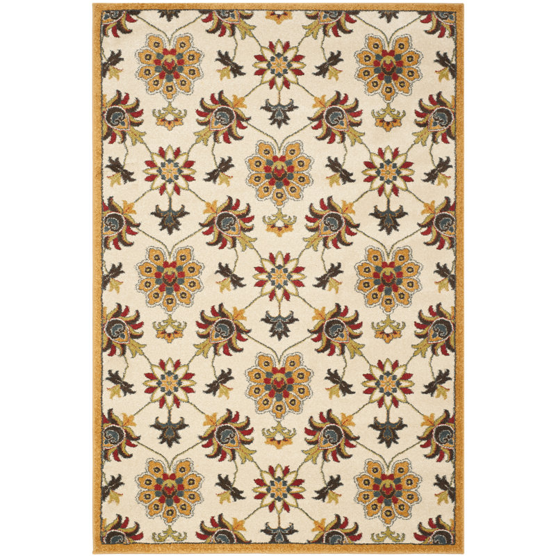 Fullerton Performance Floral Rug, Rectangle 8' x 10'