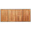Garden Table With Acacia Wood Top 190X80x75 Cm Poly Rattan-1996593554