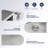 33 Inch Farmhouse/Apron Front Stainless Steel Kitchen Sink Ledge Workstation Single Bowl Farm Sink