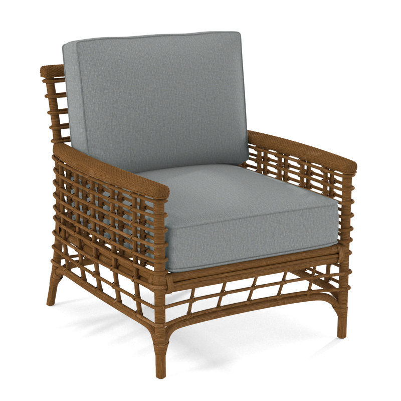 Fauteuil de Luca, La Havane, Tissu performance bleu clair 0851-55