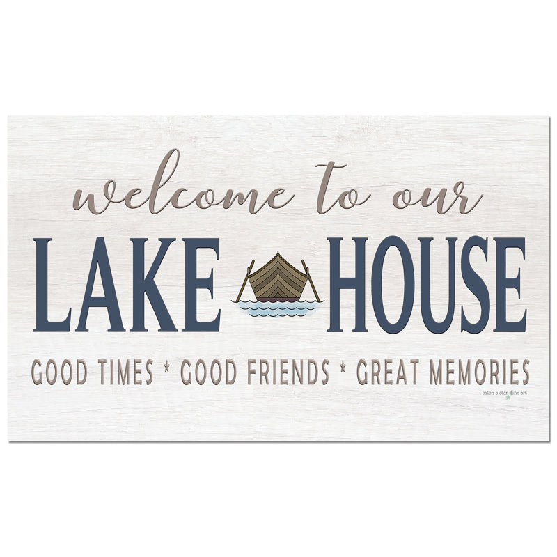 Tapis de bienvenue intérieur / extérieur Lake House Welcome