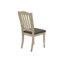 Ensemble de 2 chaises de salle à manger rembourrées et chaises de cuisine avec pieds en bois