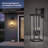 26" H Large Outdoor Wall Sconce Modern Matte Black Porch Lantern with Clear Glass-1094626546