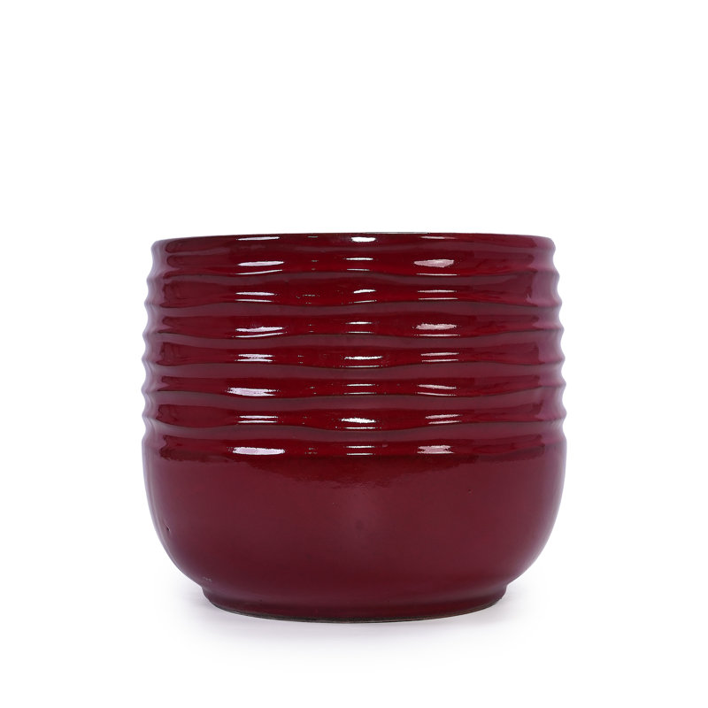 High-quality ceramic flower pots, Bean Paste Red
