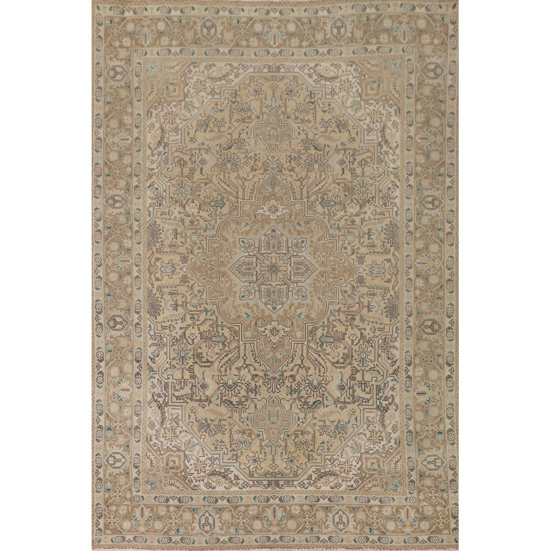 Tapis traditionnel en laine fait à la main 7 x 10