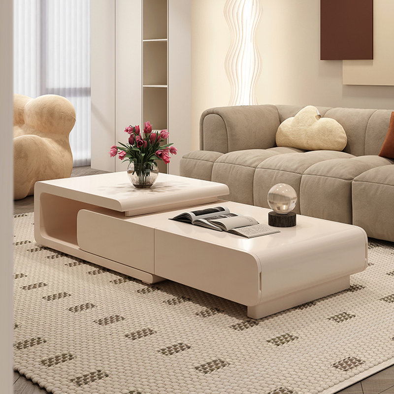 Table basse rétractable de style français