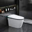 Toilette de luxe avec siège de bidet - ouverture / fermeture automatique, capteur de pied, séchage à l'air chaud, nuit, siège en porcelaine blanche à ouverture / fermeture intelligente, chasse d'eau, porcelaine, réglage de la température chauffée