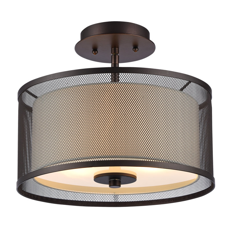 Etosha Fabric Semi Flush Mount