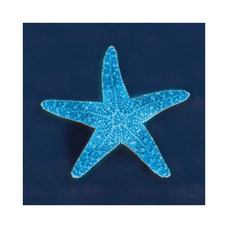 Cyanotype Sea III by Sue Schlabach - Wrapped Canvas Painting, 93.98 cm H x 93.98 cm W x 3.175 cm D