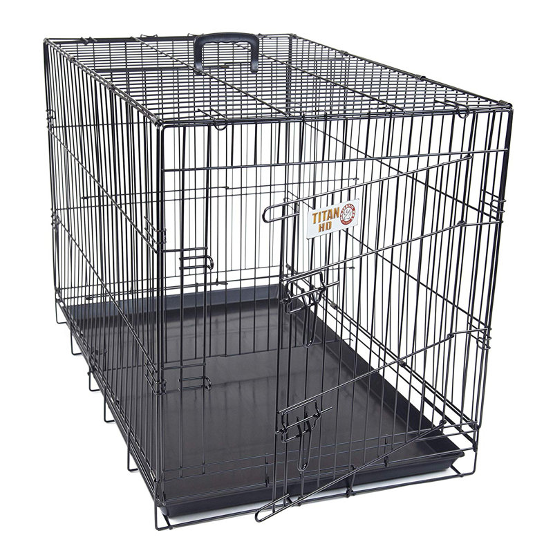 Caisse pour animaux pliante à une porte, Grand (H 31 po x l 28 po x P 42 po)