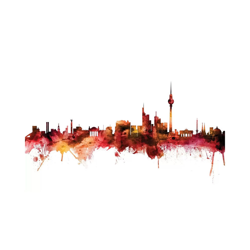 Berlin, Germany Skyline by Michael Tompsett - 1 Piece Wrapped Canvas Wall Art, 66.04 cm H x 45.72 cm W x 3.175 cm D