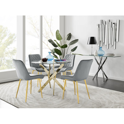 Tierra Dining Set with 4 Chairs