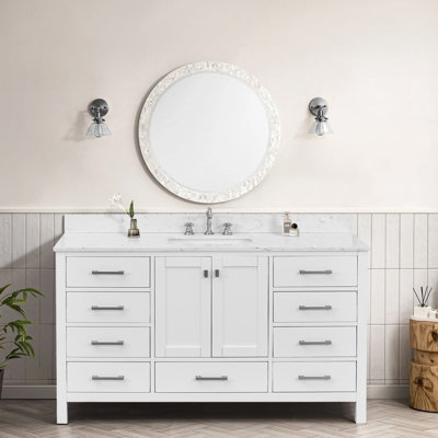 60-Inch Bathroom Vanity With Single Basin And Storage Cabinet