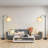 Mildreth 67'' Dimmable Arched/Arc Floor Lamp with Remote Control