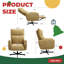 Fauteuil inclinable électrique pivotant avec chargement USB / Type-C | Rotation à 360 ° et inclinaison électrique | Fauteuil d'appoint en velours pour salon et bureau | Assemblage sans effort-1137031080