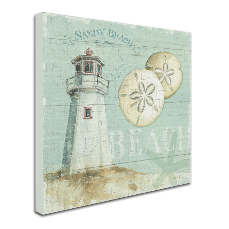 Lohan Beach House Painting Print on Wrapped Canvas, 18" H x 18" W x 2" D