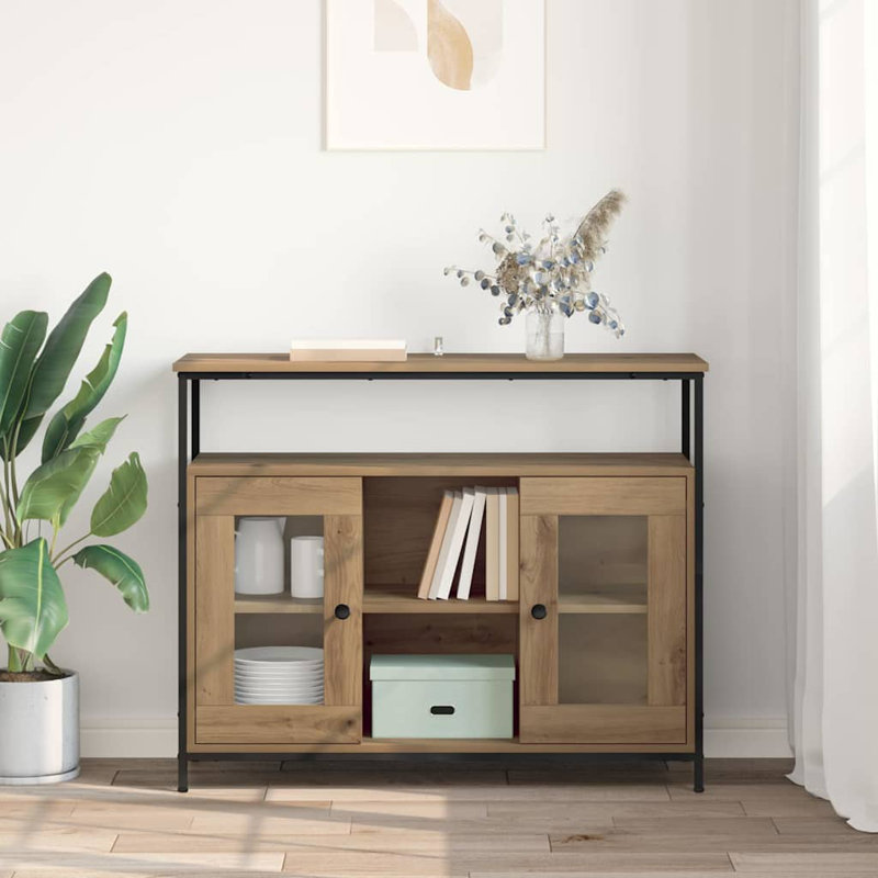  Sideboard Old Wood 100 X 35 X 80 Cm Engineered Wood, Artisan Oak
