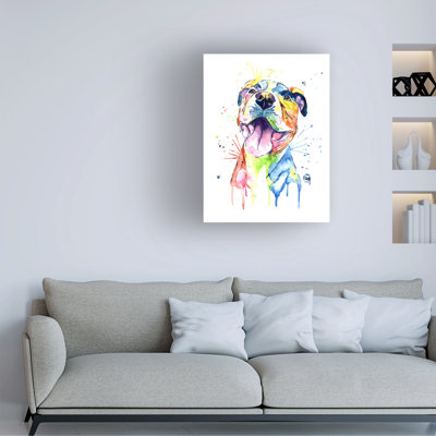 Lisa Whitehouse Pit Bull  Canvas Art