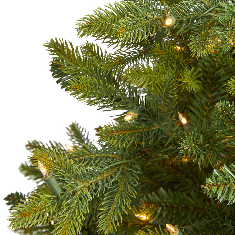 Lighted Artificial Christmas Tree, 6' H