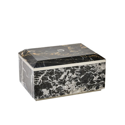 Golden Portoro Marble Decorative Box