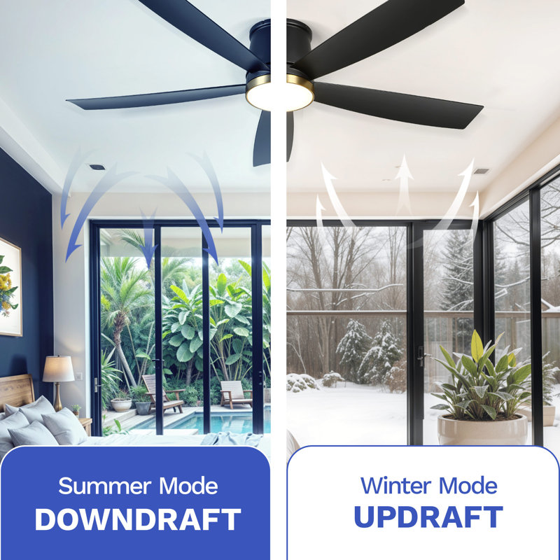 Kyshawna 52'' Ceiling Fan with LED Lights