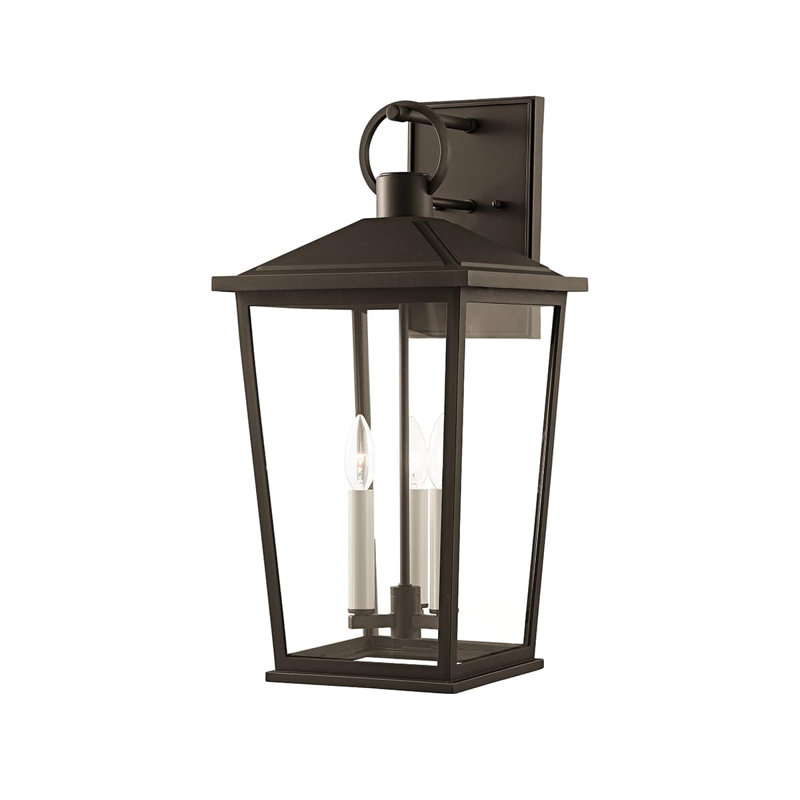 Outdoor Wall Lantern, Bronze, 23" H x 11" W x 12.25" D