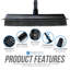 Adjustable Push Brooms with Replaceable Head