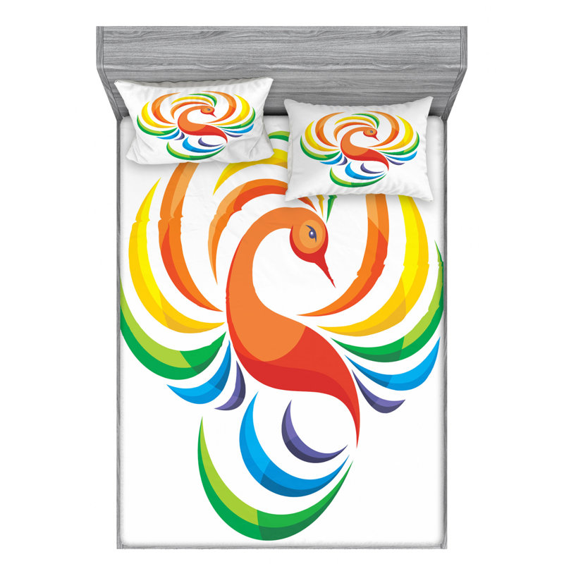 Ensemble de draps Phoenix, Ensemble de drap pour grand lit avec drap-housse