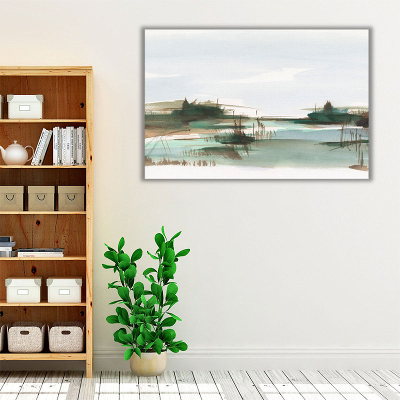 Marsh Reeds III - reproduction d'art sur toile, H 20 po x l 30 po