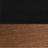 Liddel 47" Modern Storage Coffee Table, Fully Assembled, Bourbon with Black Finish