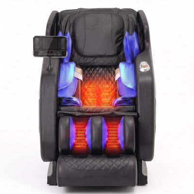 Full Body Shiatsu Massage Chair with Zero Gravity, Back Heat Therapy, Foot Rollers, Extendable Footrest, and Air Compression - Ideal for Relieving Muscle Fatigue, Easy Installation, Perfect Gift for Home Relaxation