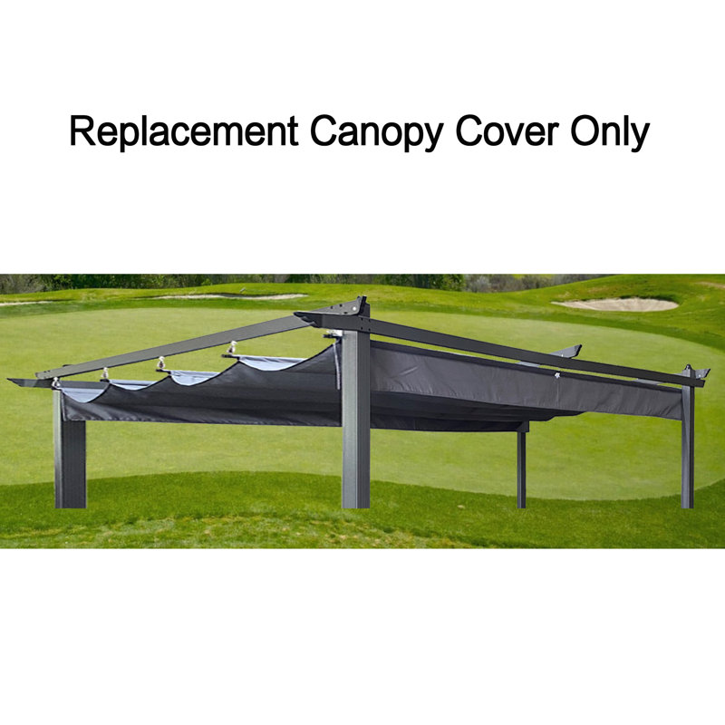 Polyester Replacement Canopy for Pergola, Gray