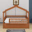 Lit double en bois avec lit gigogne et structure de lit en bois avec toit et sécurité-341264056-341264063