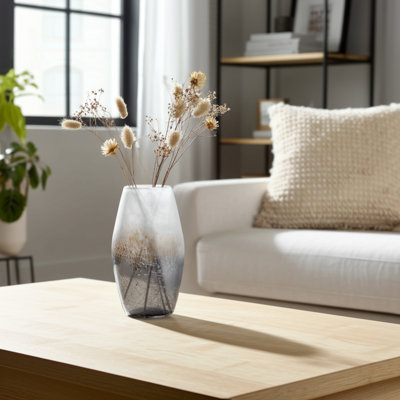 Modern Glass Vase Sleek Artistic Decorative Handcrafted Elegant Curved Accent Contemporary Centerpiece Unique Stylish Chic Display Versatile Sculptural Refined Minimalist Timeless Trendy Modern Decor