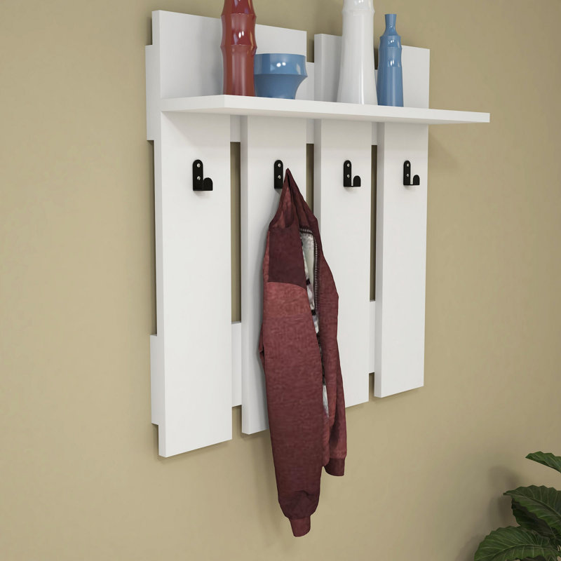 Portemanteaux mural Elick, Blanc