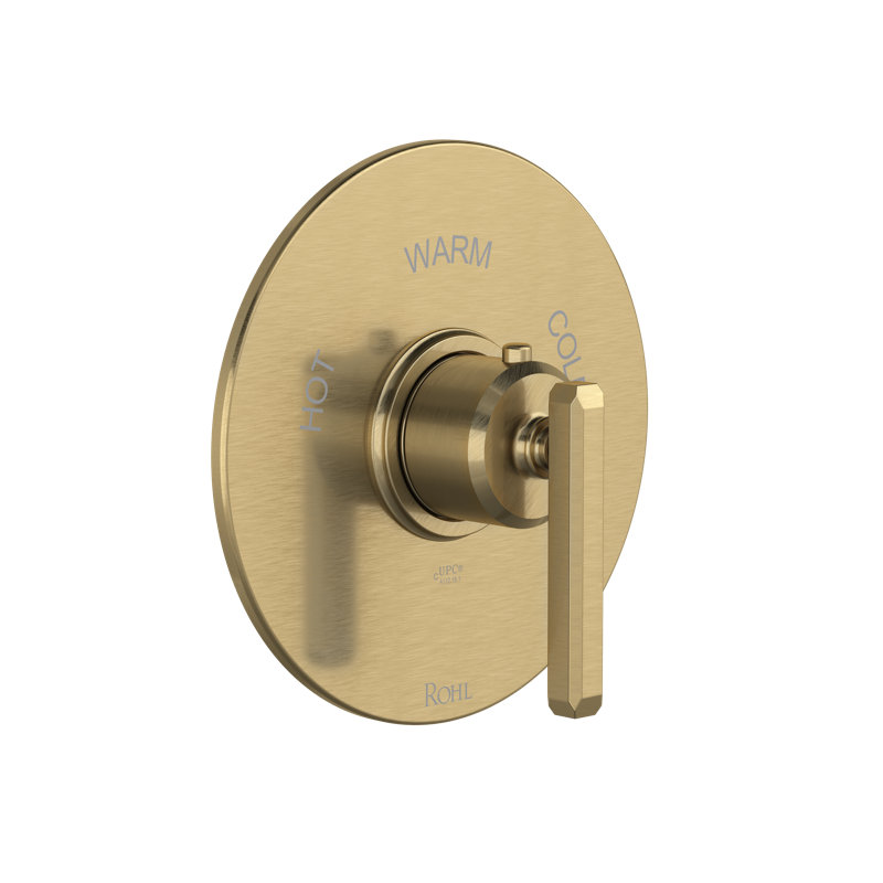 Apothecary 3/4" Thermostatic Trim Without Volume Control TAP13W1L, Antique Gold