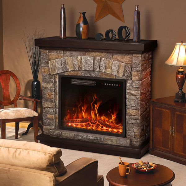 Millwood Pines Chaitra 36.2'' W Electric Fireplace & Reviews - Wayfair ...